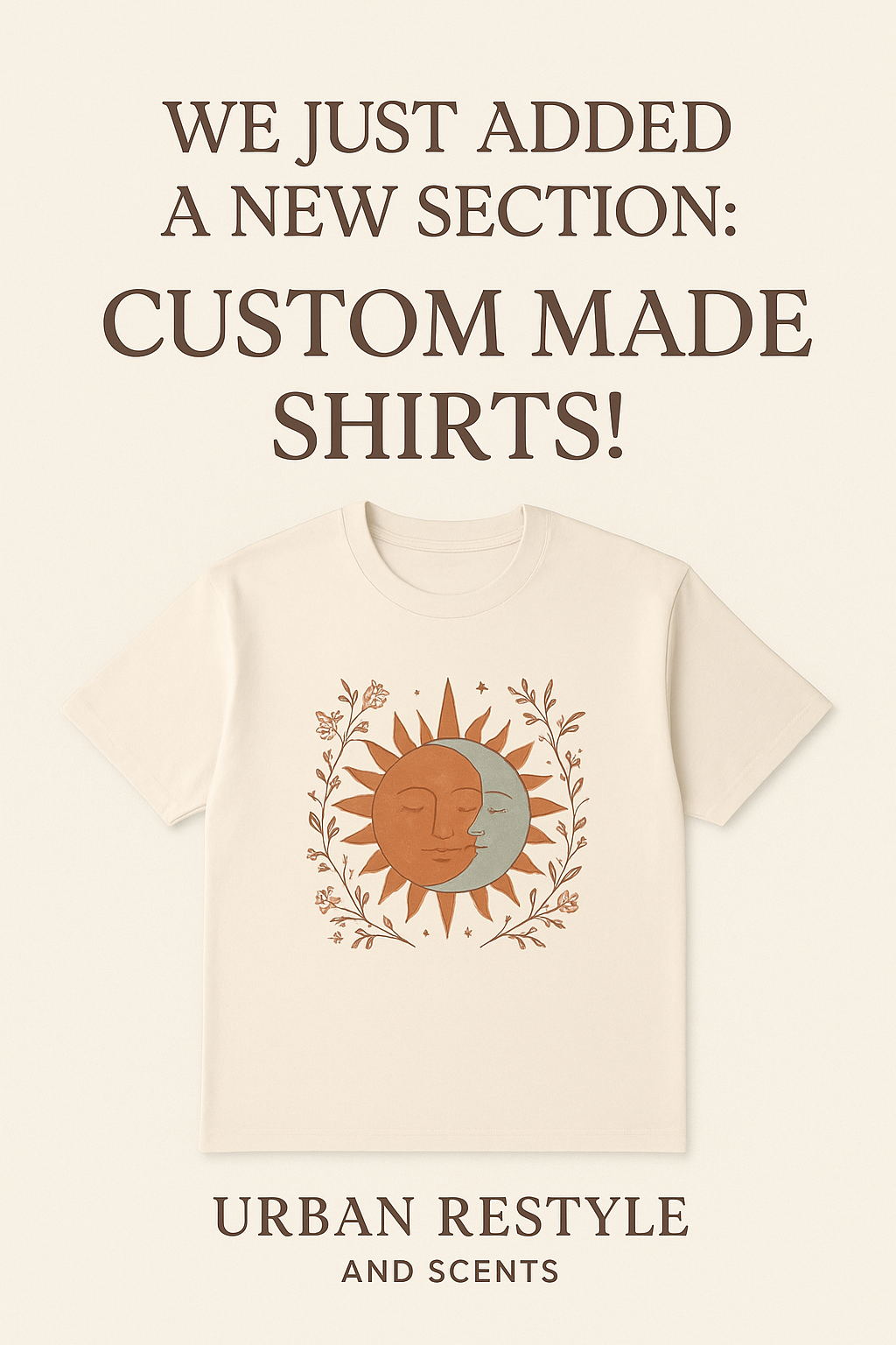 We Just Added a New Section: Custom Made Shirts!