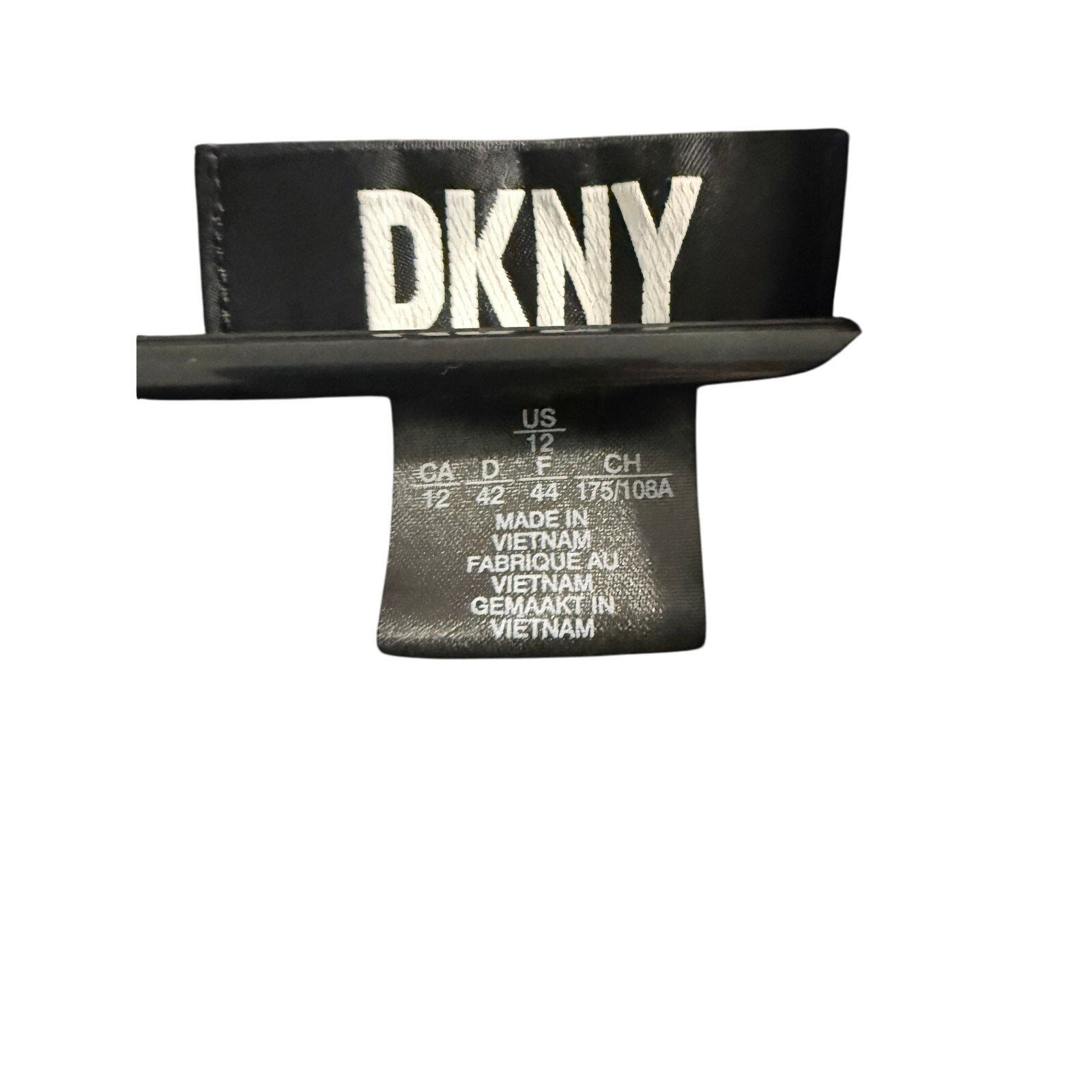 DKNY Black Short Sleeve Faux Wrap A-Line Dress – Size 12, Elegant Workwear Cocktail Dress