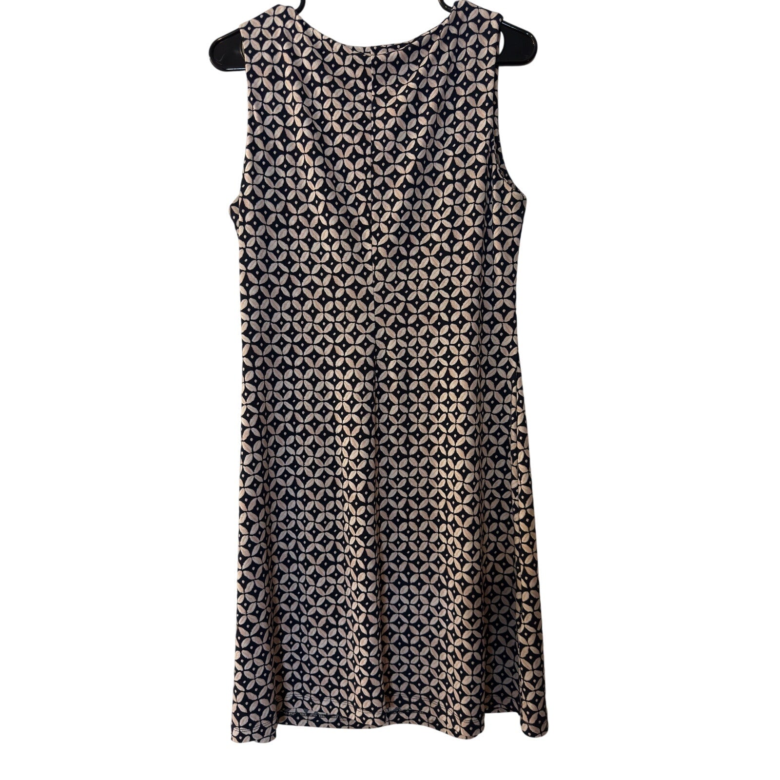 Women’s Tommy Hilfiger Navy A-Line Dress Size 8 – Excellent Condition Navy & Beige Patterned