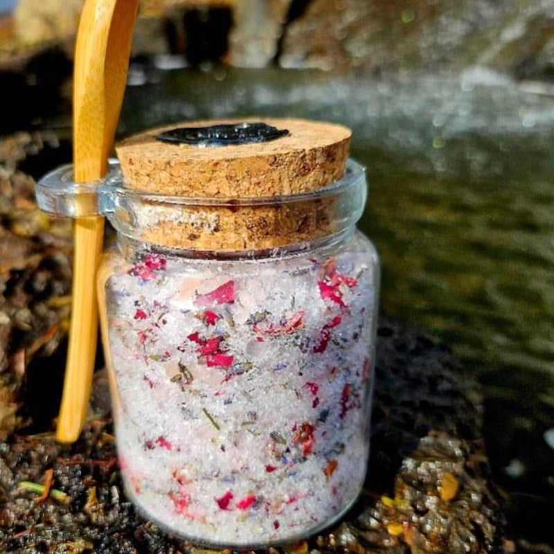 Rose & Lavender Bath Salts – Handmade Relaxation Soak | Aromatherapy, Natural Spa Detox